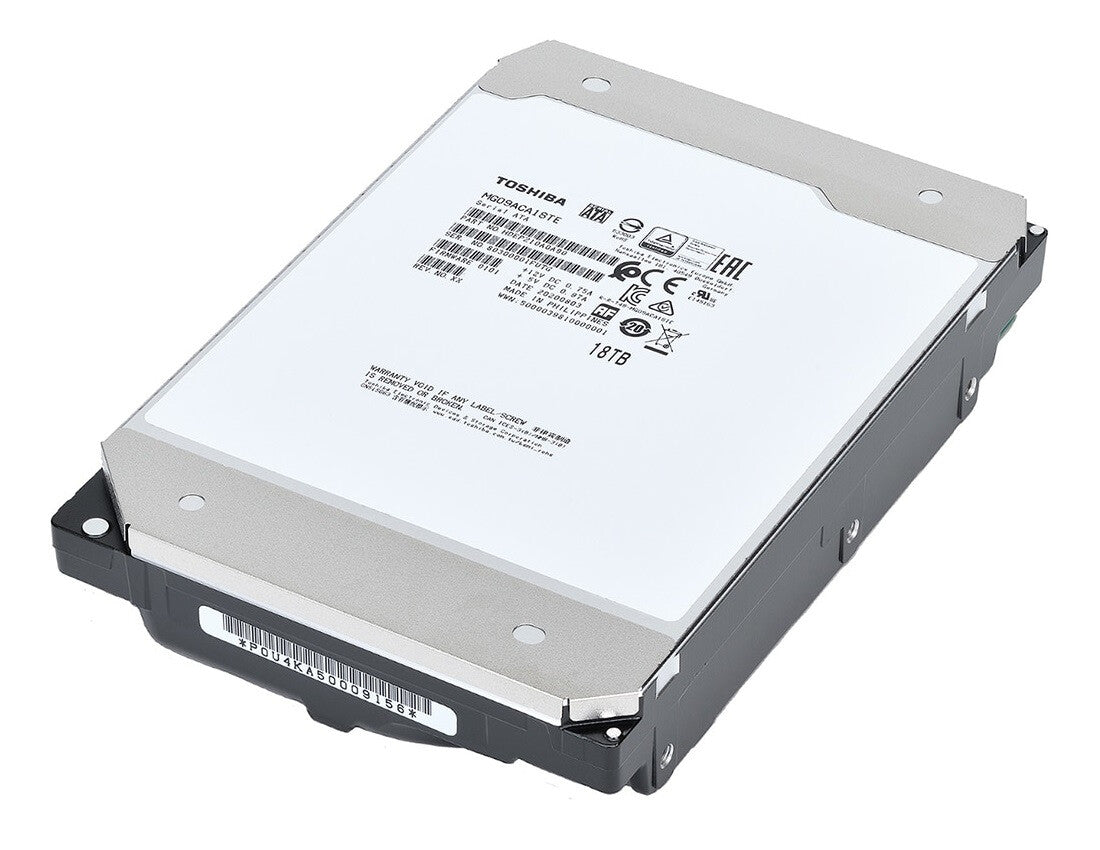 Toshiba MG09 internal hard drive, 18TB, 7200 RPM, 3.5-inch, Serial ATA III