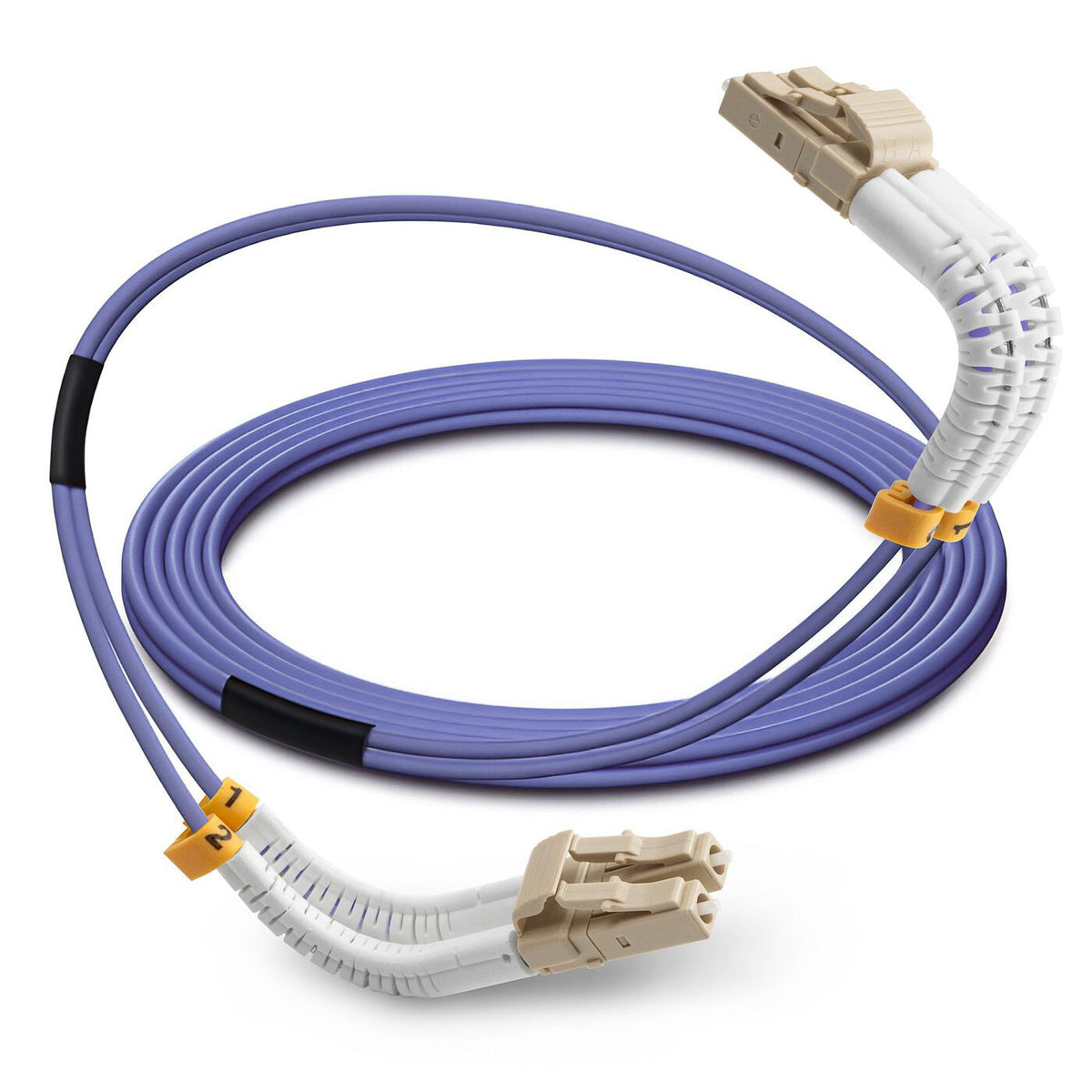 Lanview LVO231810-FLEX InfiniBand/fibre optic cable 1 m LC Purple