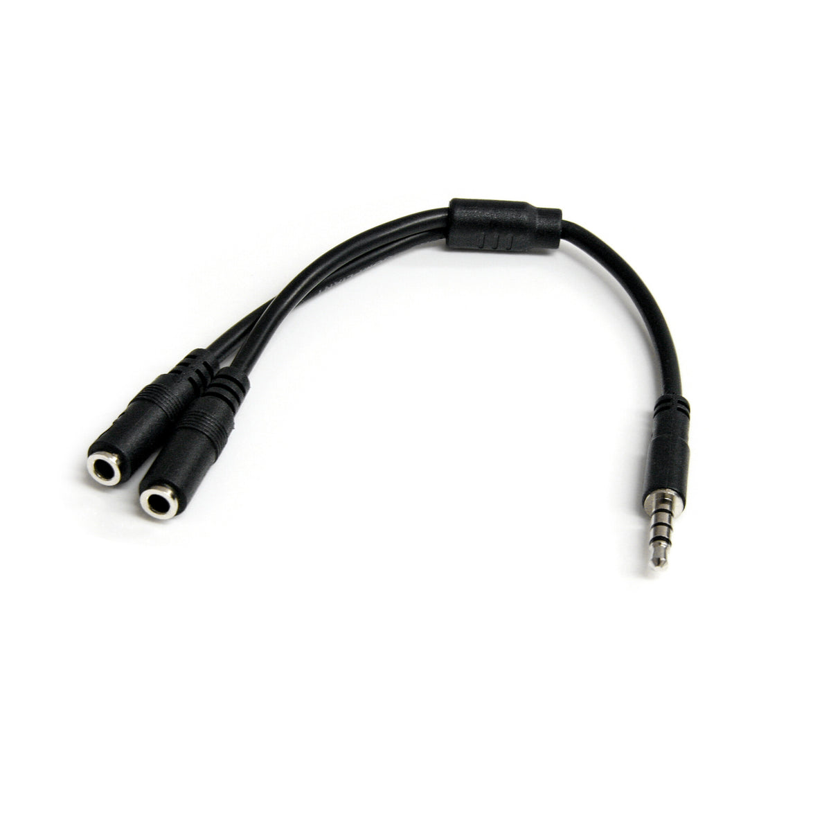StarTech.com Headset adapter for headsets with separate headphone / microphone plugs - 3.5mm 4 position to 3 position and 2 position 3.5mm M/F