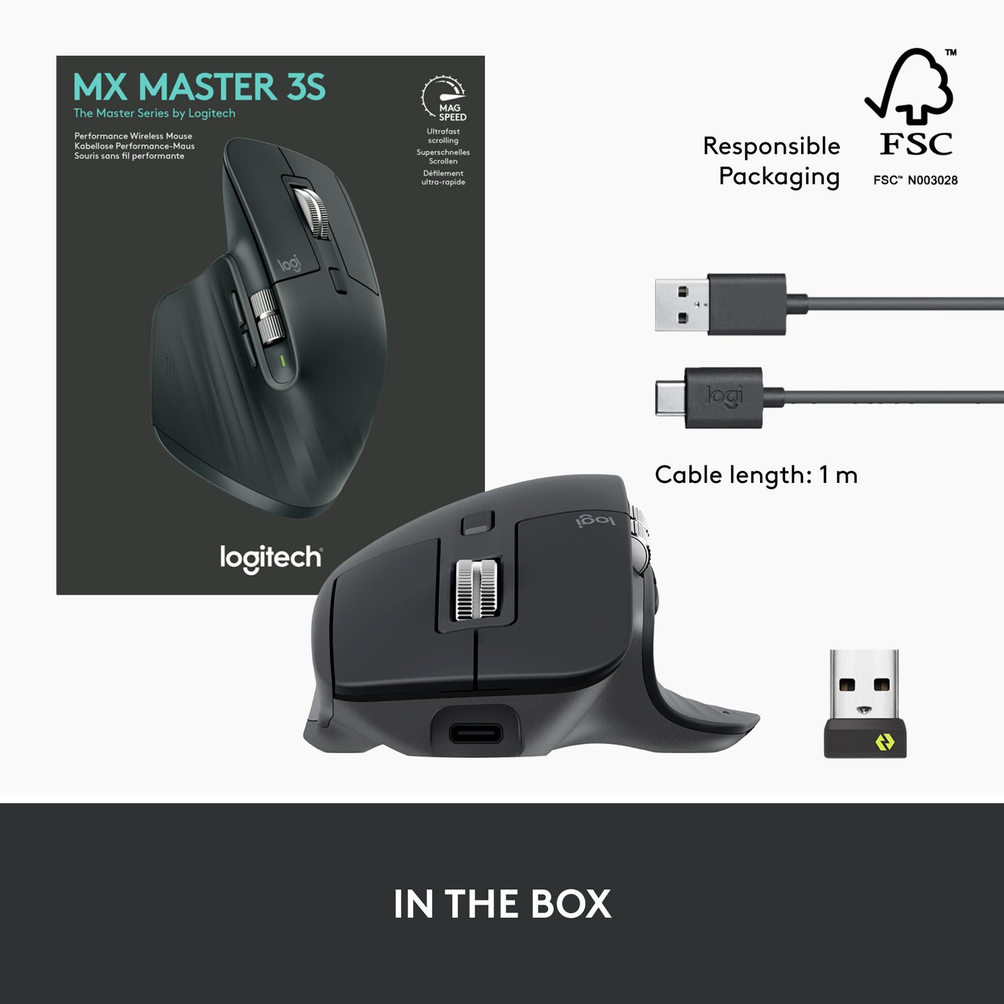 Logitech MX Master 3S Performance Wireless Mouse
