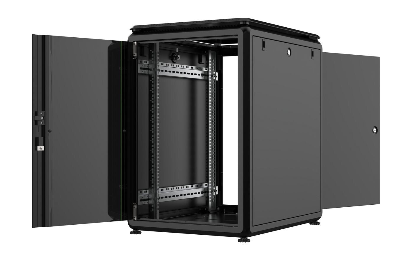 Lanview RDL16U68BL rack cabinet 16U Freestanding rack Black
