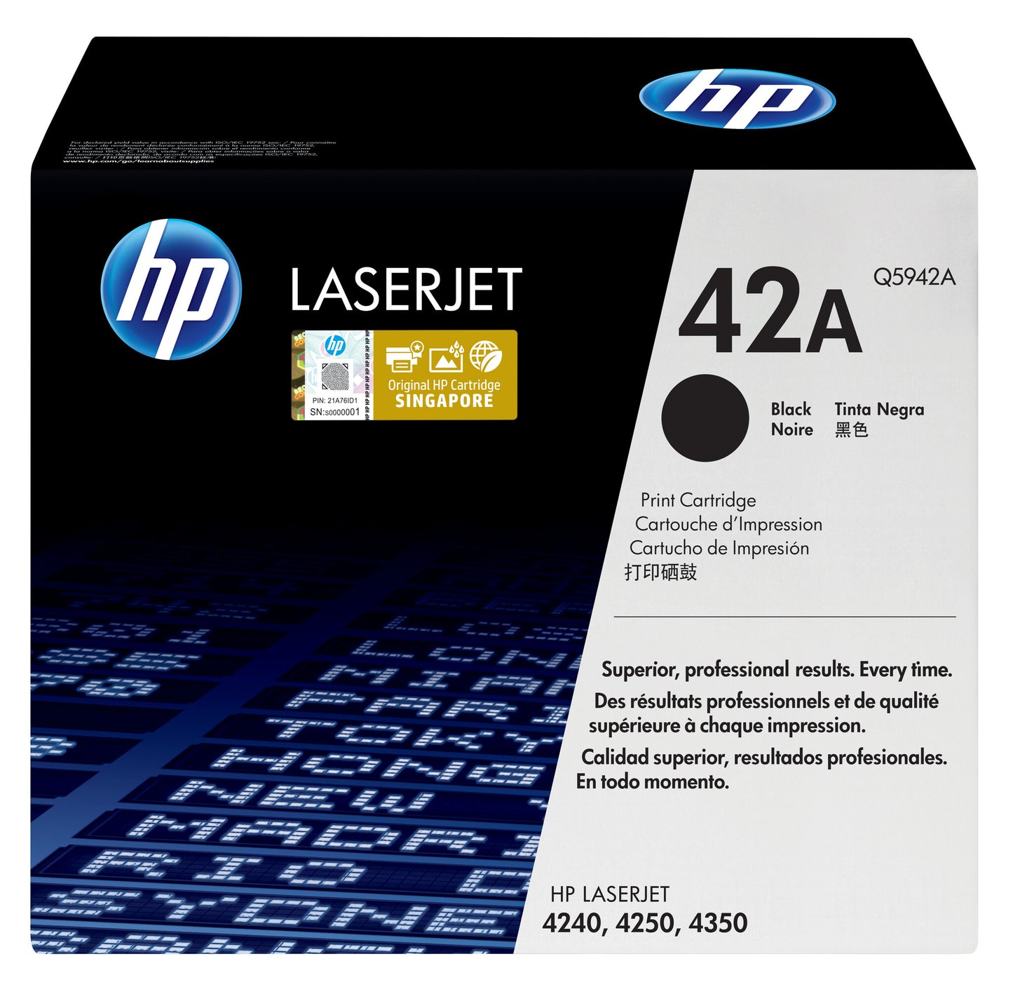 HP 42A Black Original LaserJet Toner Cartridge