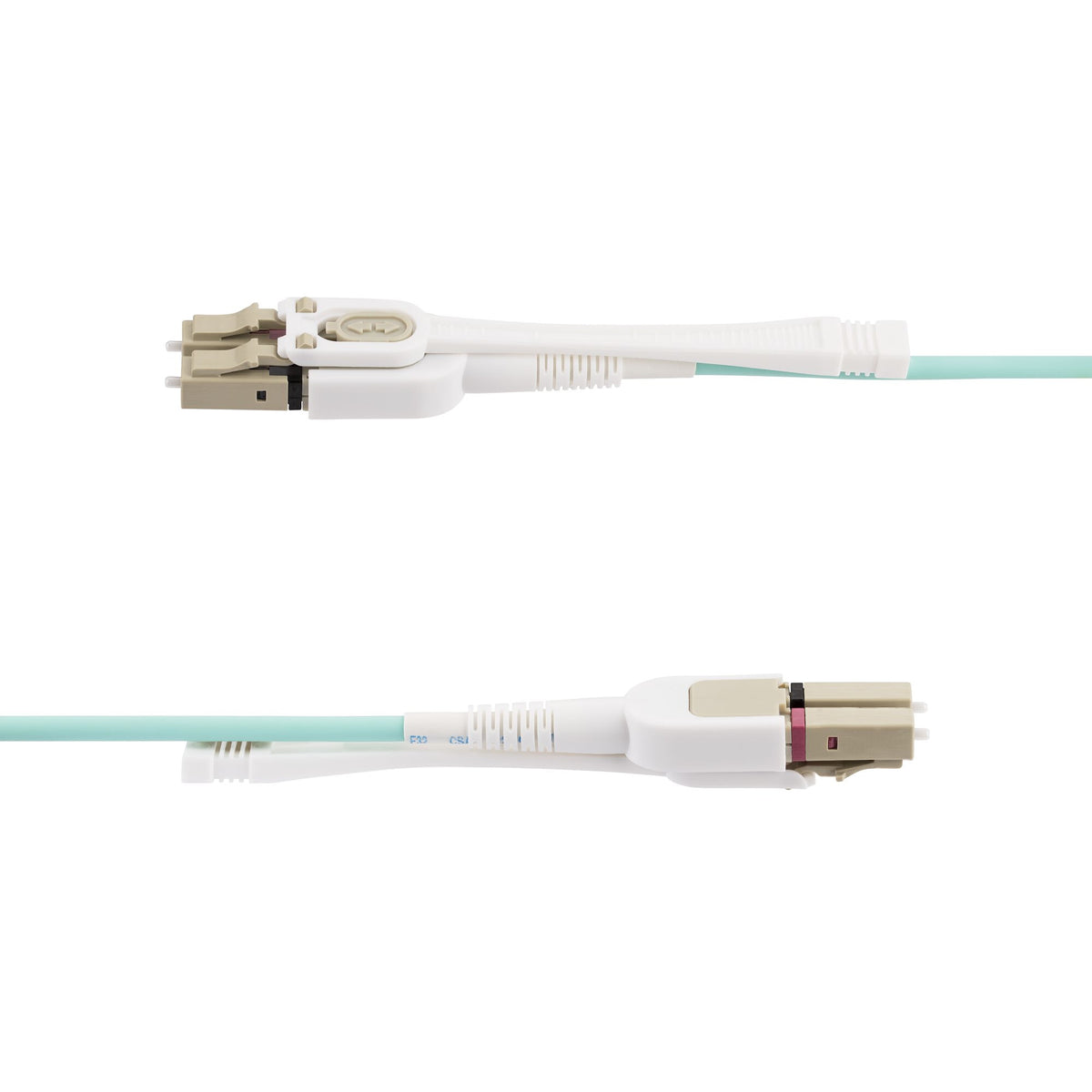 StarTech.com 10m (32.8ft) LC to LC (UPC) OM4 Multimode Fiber Optic Cable w/Push Pull Tabs, 50/125µm, 100G, Bend Insensitive, Low Insertion Loss - LSZH Fiber Jumper Cord