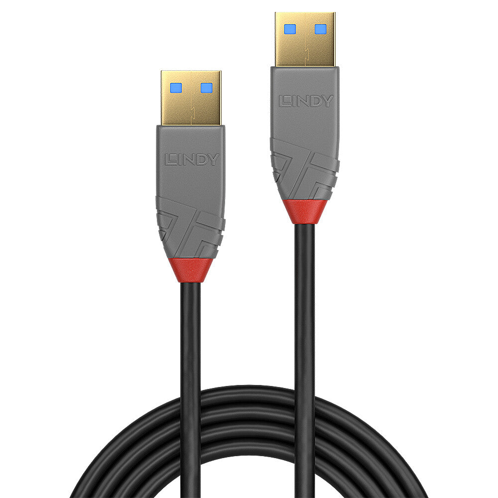 Lindy 5m USB 3.2 Type A Cable, 5Gbps, Anthra Line