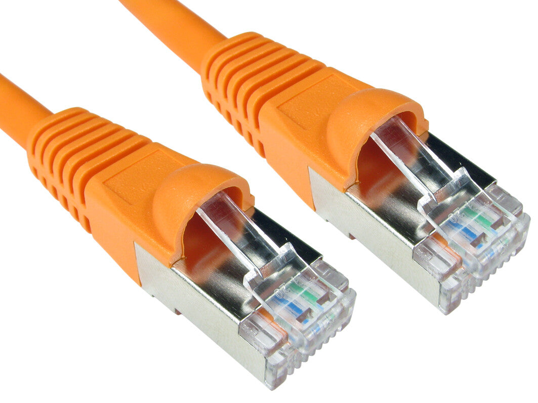 Cables Direct S/FTP CAT6A 3m networking cable Orange S/FTP (S-STP)