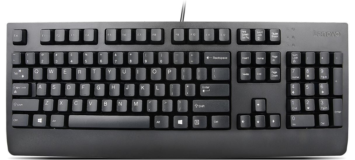 Lenovo Preferred Pro II keyboard Universal USB QWERTY Danish Black
