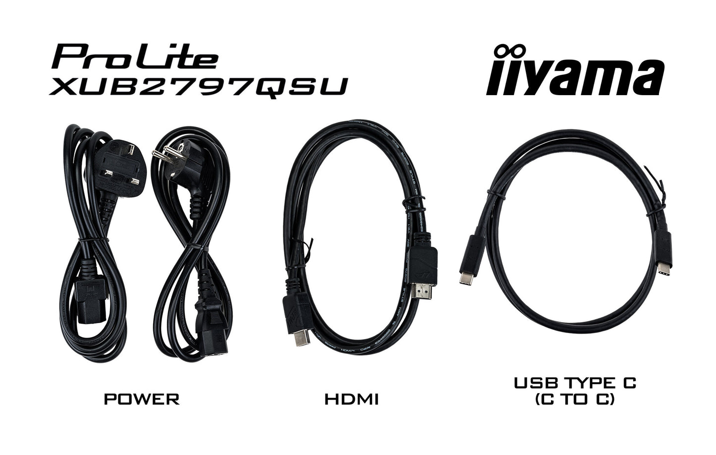 iiyama ProLite XUB2797QSU-W2 computer monitor 68.6 cm (27") 2560 x 1440 pixels Quad HD LED White