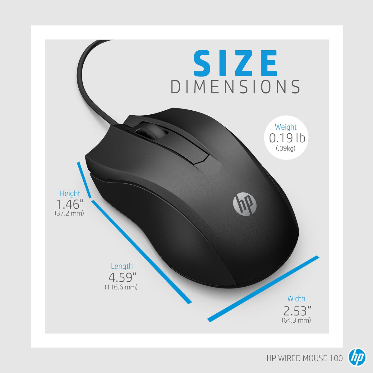 HP Wired Mouse 100