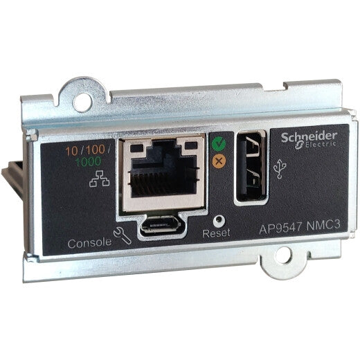 APC Network Management Card, Network Management Cards, for Easy UPS 3 Series, 3-Phase, remotely monitor and manage the UPS