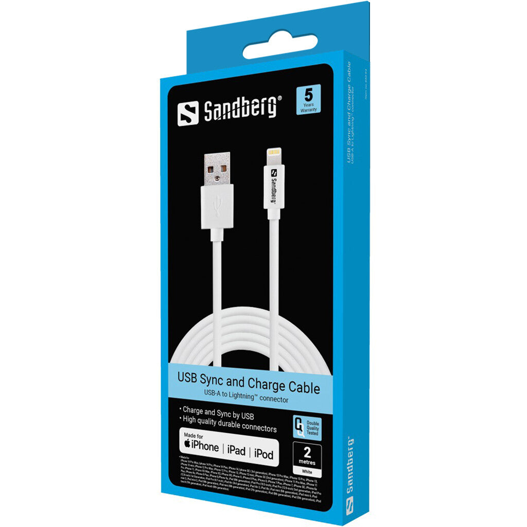 Sandberg USBLightning 2m AppleApproved