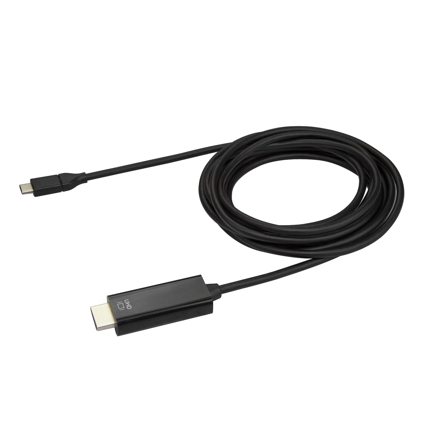 StarTech.com 10ft (3m) USB C to HDMI Cable - 4K 60Hz USB Type C to HDMI 2.0 Video Adapter Cable - Thunderbolt Compatible - Laptop to HDMI Monitor/Display - DP 1.2 Alt Mode HBR2 - Black