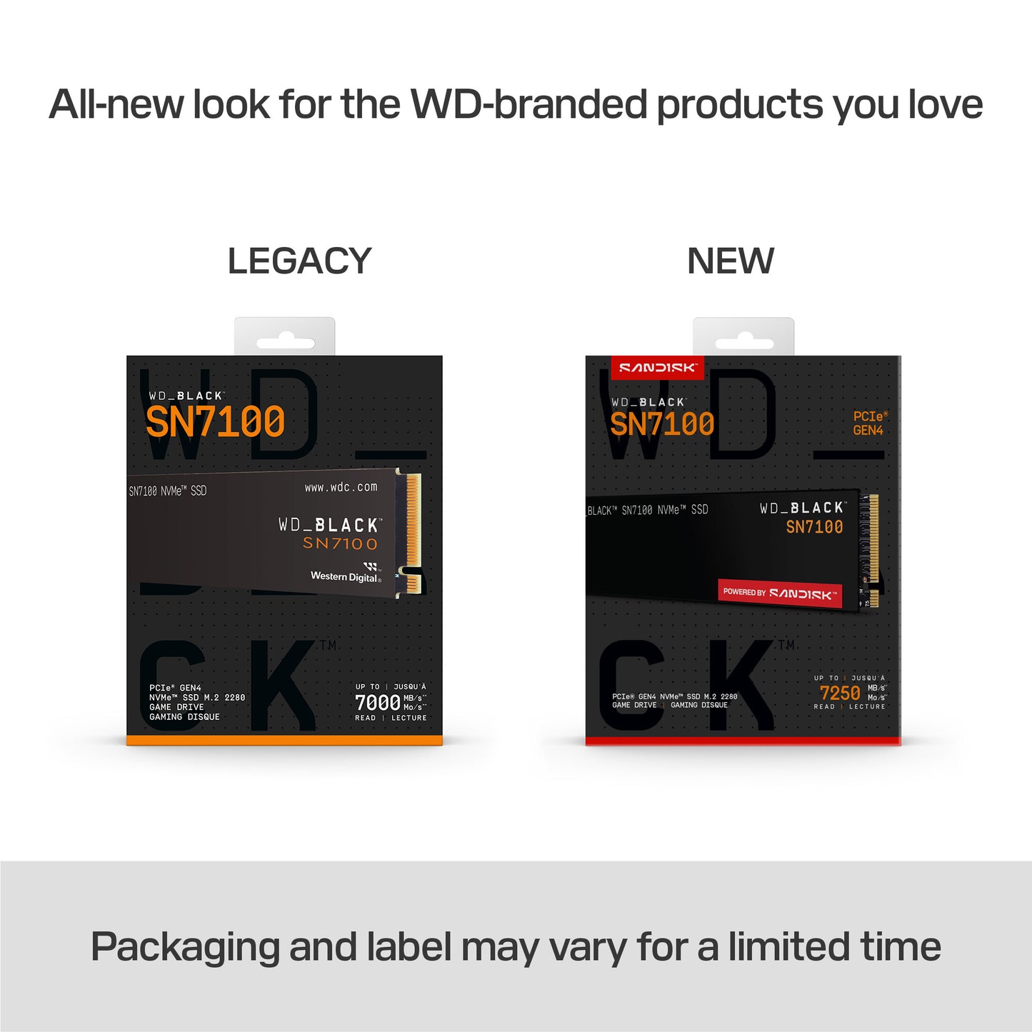 Western Digital Black WD_BLACK™ SN7100 NVMe™ SSD POWERED BY SANDISK 1 TB