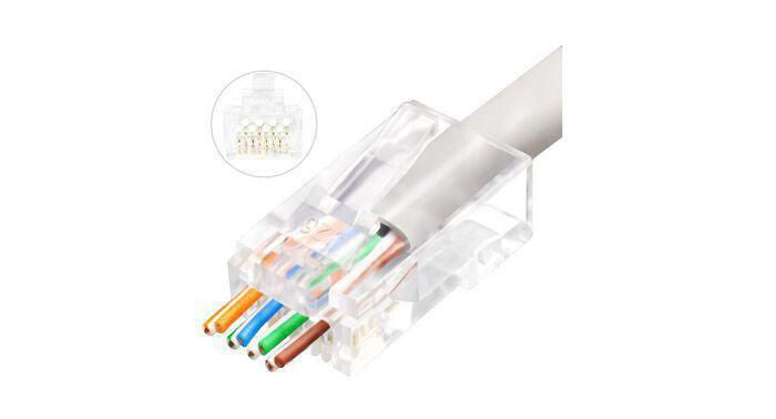 Lanview LVN125306 wire connector RJ45 Transparent