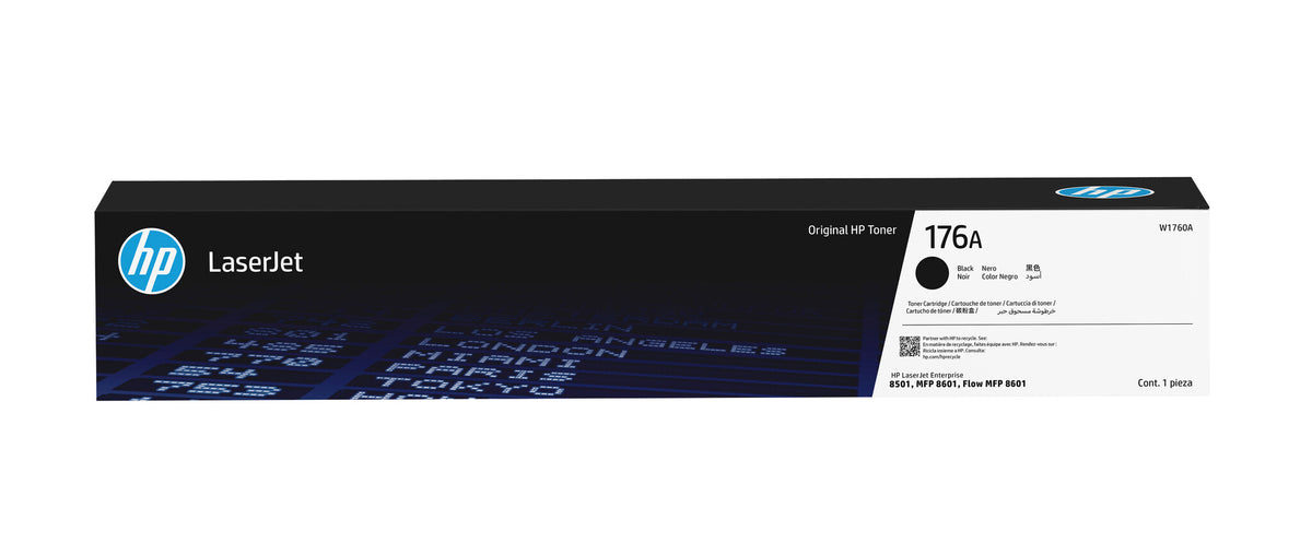 HP 176A black original LaserJet toner cartridge