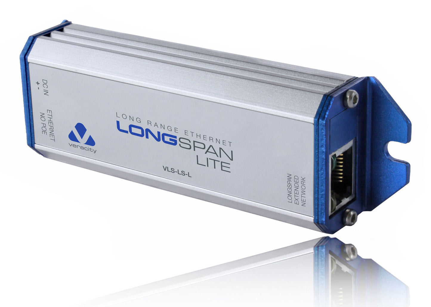 Veracity VLS-1N-L network extender Network transmitter & receiver Silver 10, 100 Mbit/s