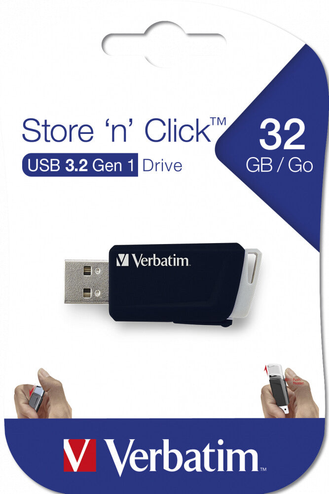 Verbatim Store 'n' Click - USB 2.0 Drive 3.2 GEN1 da 32 GB - Black