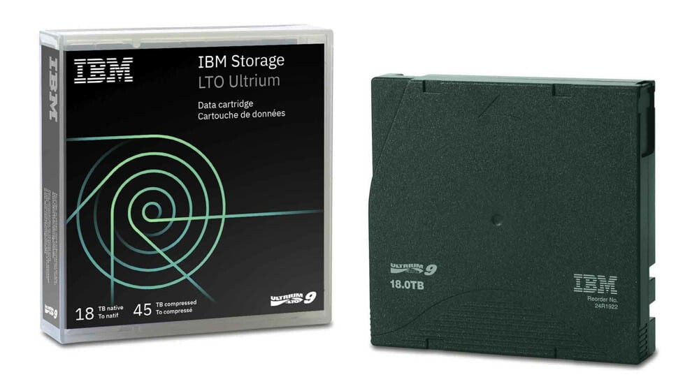 IBM 02XW568 Blank data tape 18 TB LTO
