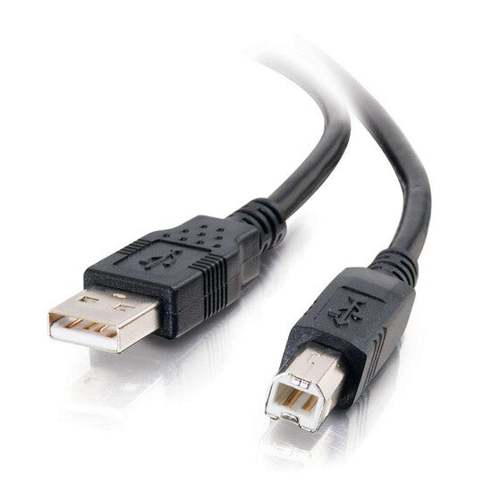 C2G 6.6ft (2m) USB 2.0 A/B Cable - Black