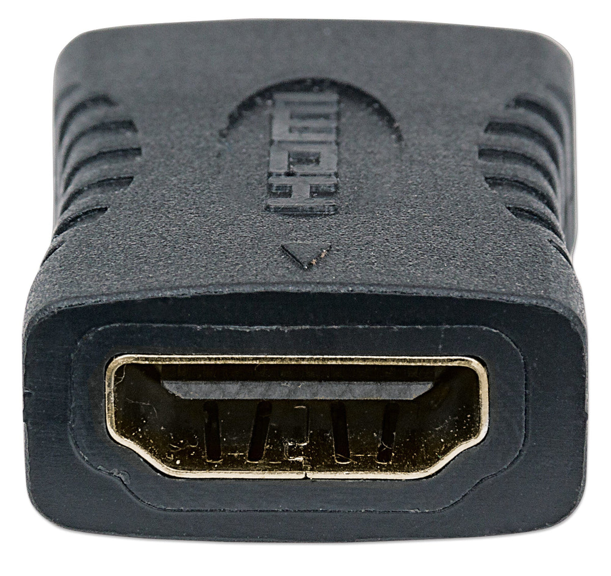 Manhattan HDMI Straight Coupler, 4K@60Hz, Female/Female, Black, Connect HDMI Cables up to 5m on Each Side, Lifetime Warranty, Higher 4K Refresh Rate than GCHDMIFF