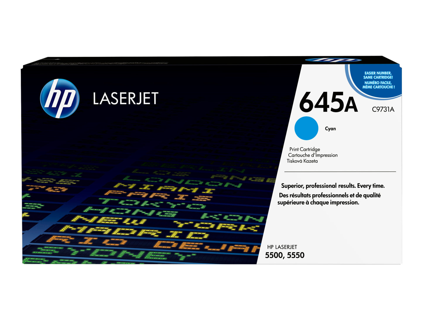 HP 645A Cyan Original LaserJet Toner Cartridge