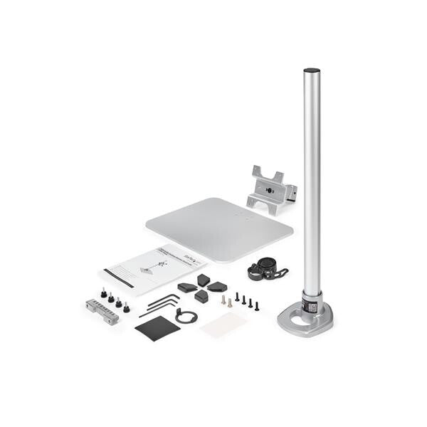StarTech.com Single Monitor Stand - Adjustable - Steel - Silver - For up to 34" (30.9lb/14kg) Displays - TAA