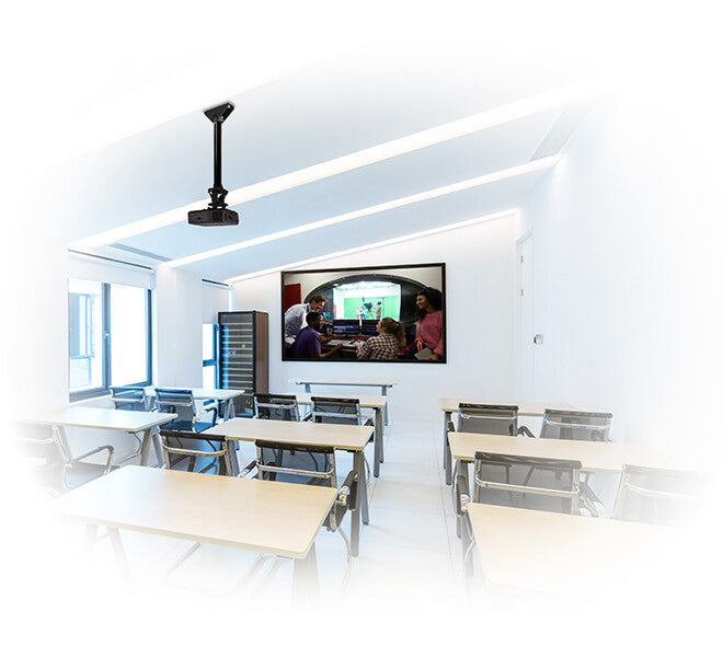 B-Tech SYSTEM 2 - Universal Projector Ceiling Mount with Micro-adjustment - 2m Ø50mm Pole