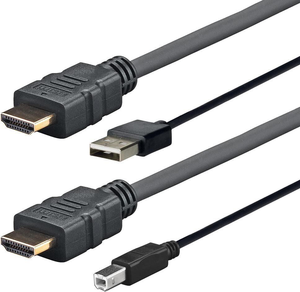 Vivolink PROHDMIUSBAB5AMP video cable adapter 5 m Black