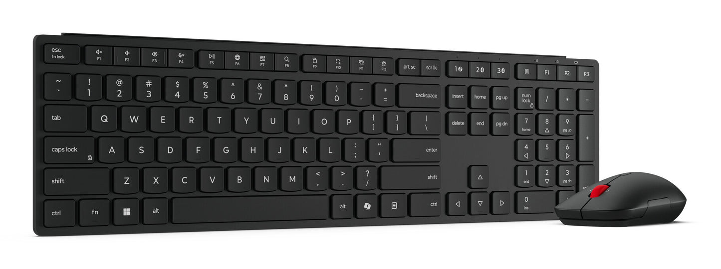 Lenovo 4X31S04814 keyboard Mouse included Office RF Wireless + Bluetooth German Black