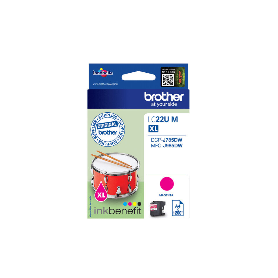 Brother LC22UM ink cartridge 1 pc(s) Original High (XL) Yield Magenta