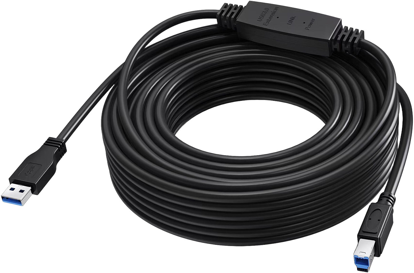 Vision TC 15MUSB3.0+/BL USB cable USB 3.2 Gen 1 (3.1 Gen 1) 15 m USB C USB B 5 Gbit/s Black