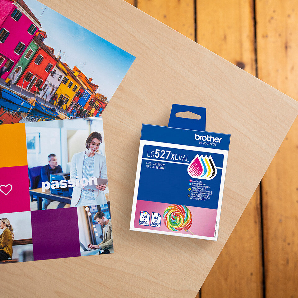 Brother LC-527XLVAL ink cartridge 4 pc(s) Original High (XL) Yield Black, Cyan, Magenta, Yellow