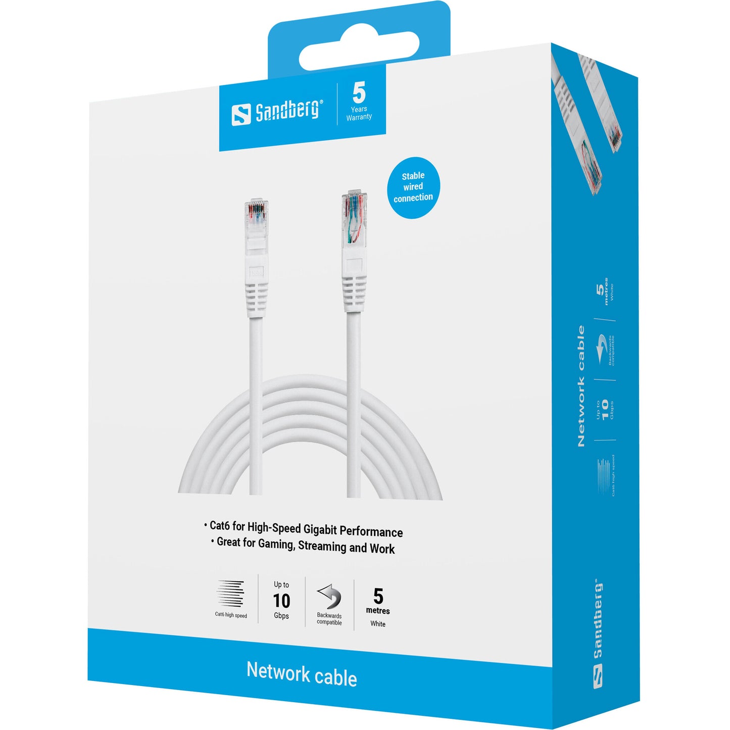 Sandberg Network Cable UTP Cat6 5 m