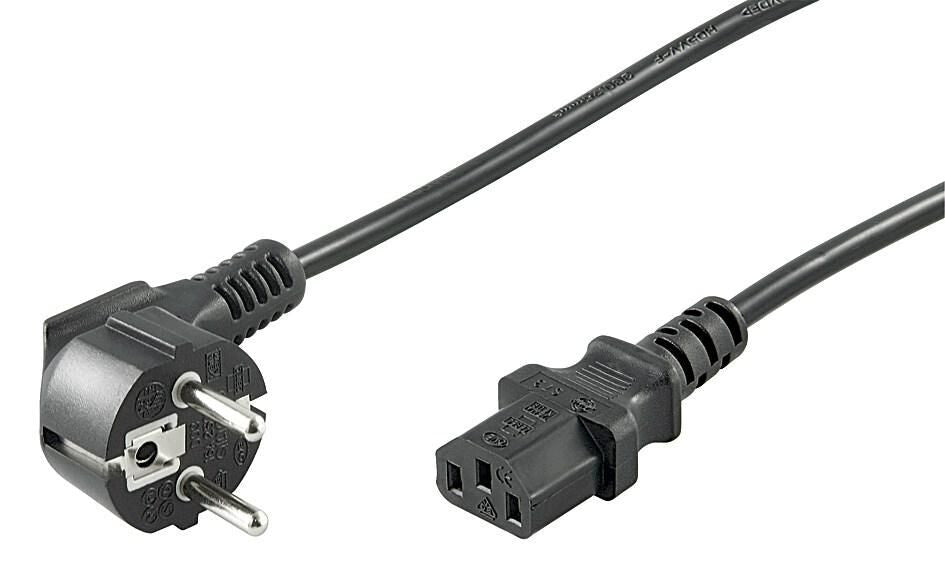 Microconnect PE010430 power cable Black 3 m Power plug type E+F C13 coupler