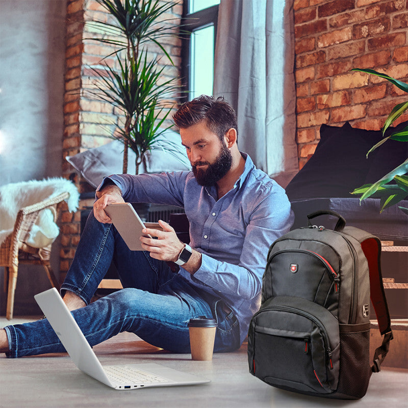 Port Designs Houston Eco backpack Casual backpack Black Fabric