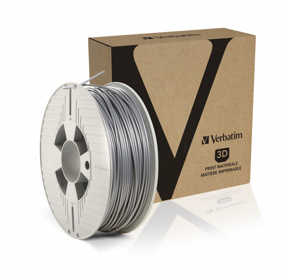 Verbatim 55329 3D printing material Polylactic acid (PLA) Silver 1 kg