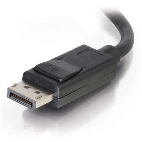 C2G 6ft (1.8m) DisplayPortTM Cable with Latches 4K 60Hz UHD M/M - Black