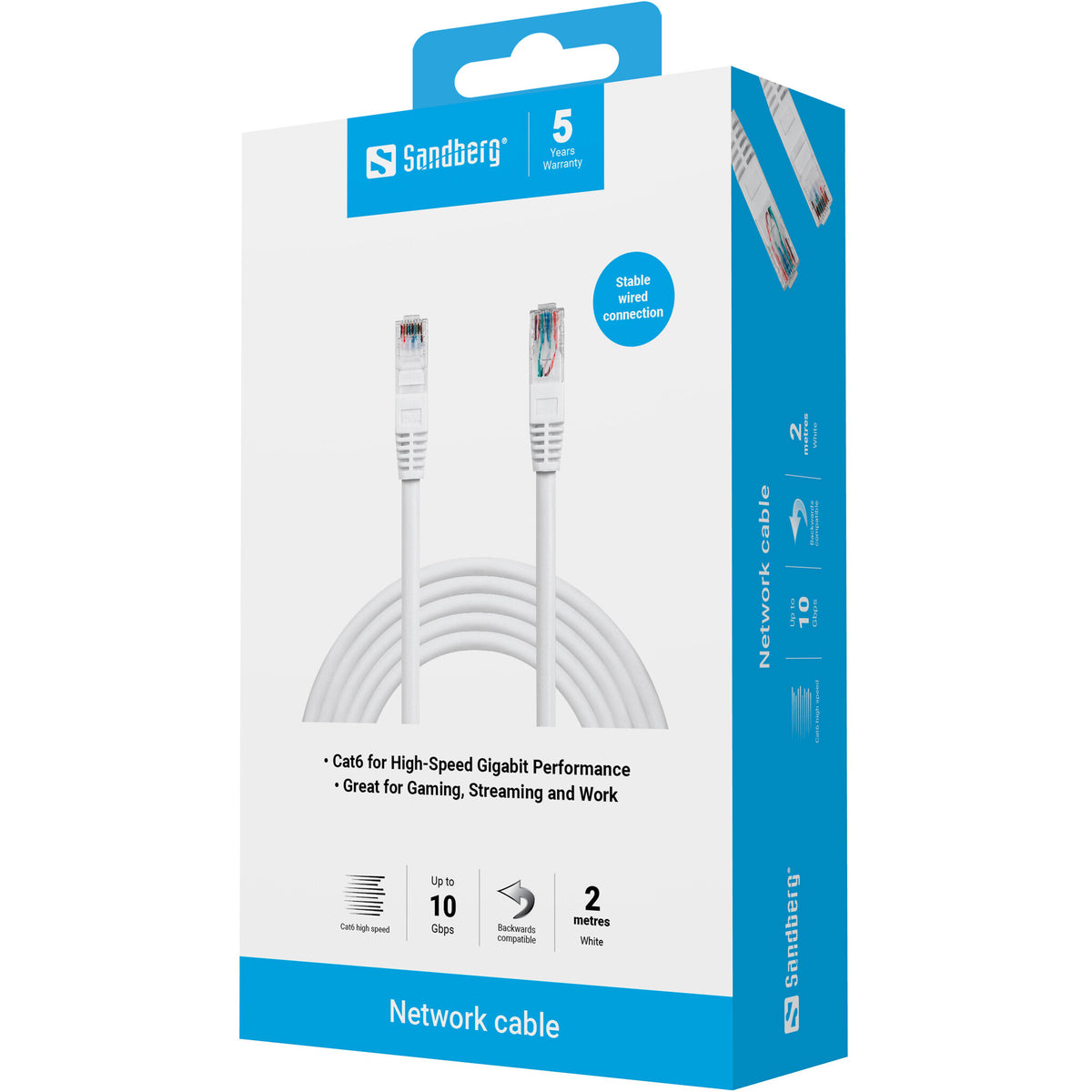Sandberg Network Cable UTP Cat6 2 m