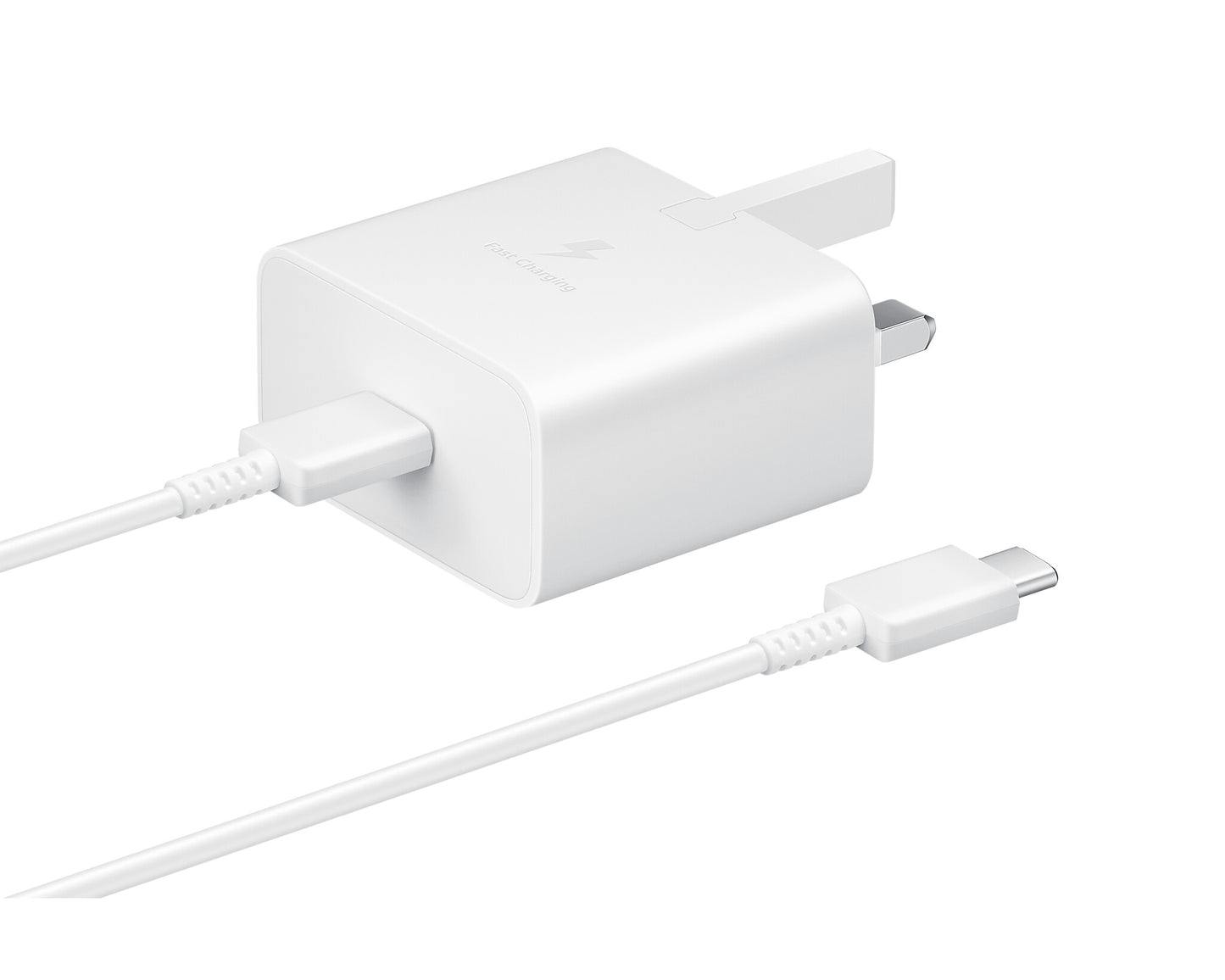 Samsung 15W Adaptive Fast Charger (with C to C Cable) Smartphone White USB Fast charging Indoor