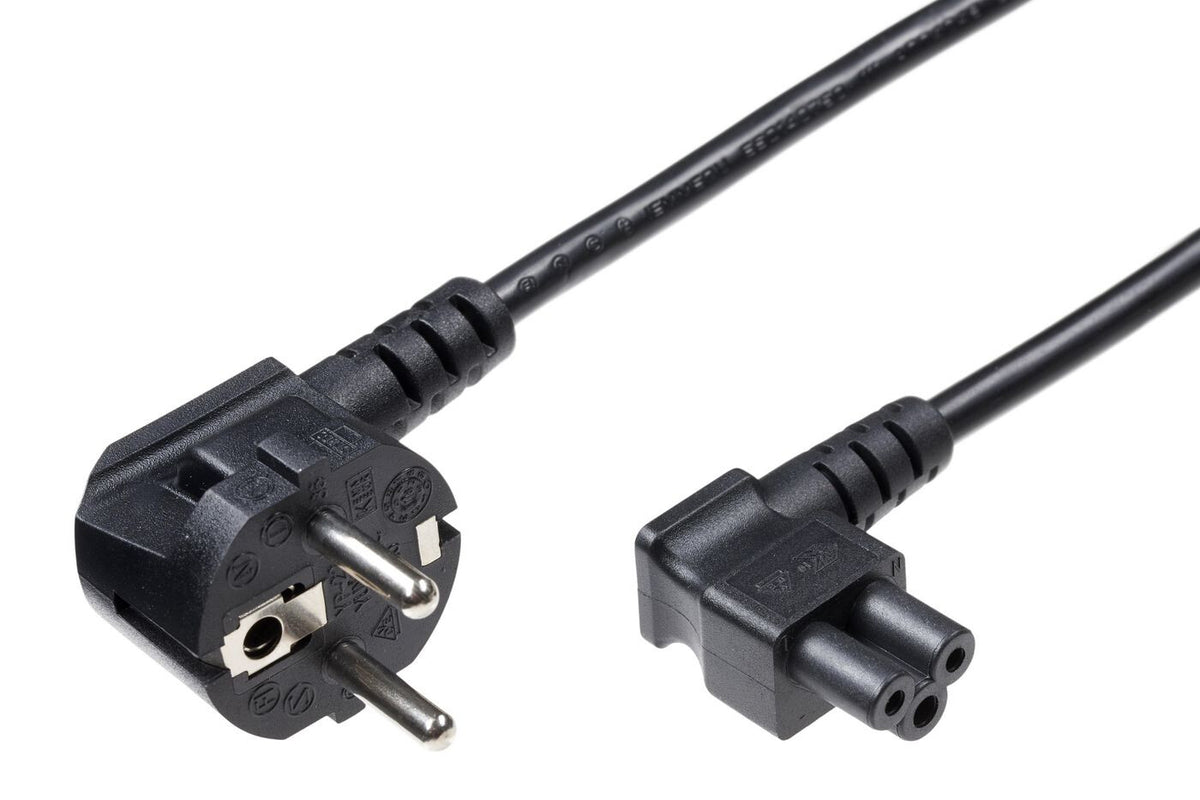 Microconnect PE010850A power cable Black 5 m Power plug type E+F C5 coupler