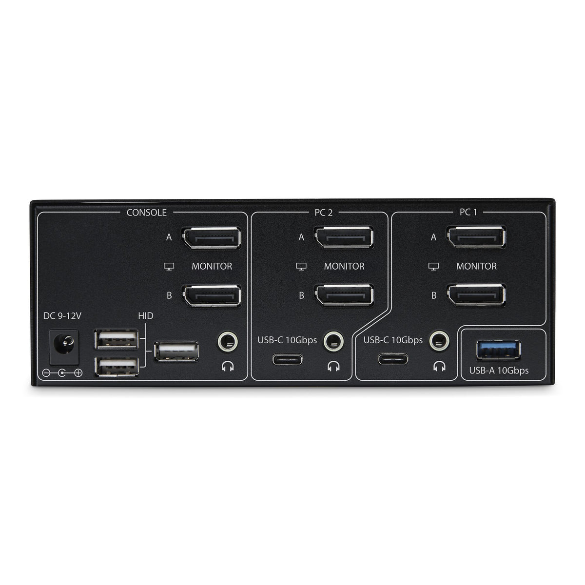 StarTech.com 2-Port Dual-Monitor DisplayPort KVM Switch, 8K 60Hz / 4K 144Hz, DP 1.4, 2x USB 10Gbps Ports, 4x USB HID Ports, Hotkey Switching, TAA Compliant