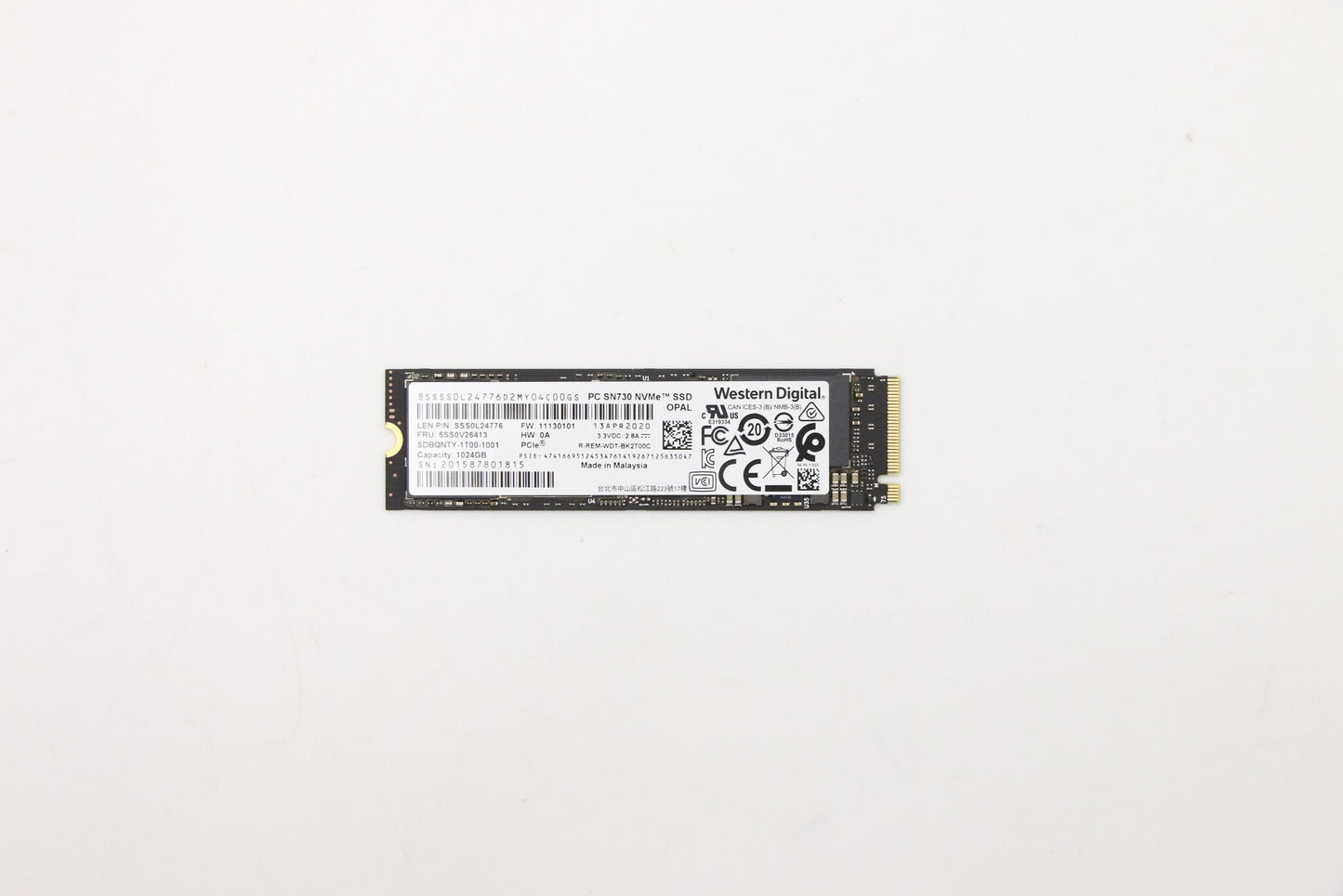 Lenovo 5SS0V26413 internal solid state drive 1 TB M.2 PCI Express 3.0