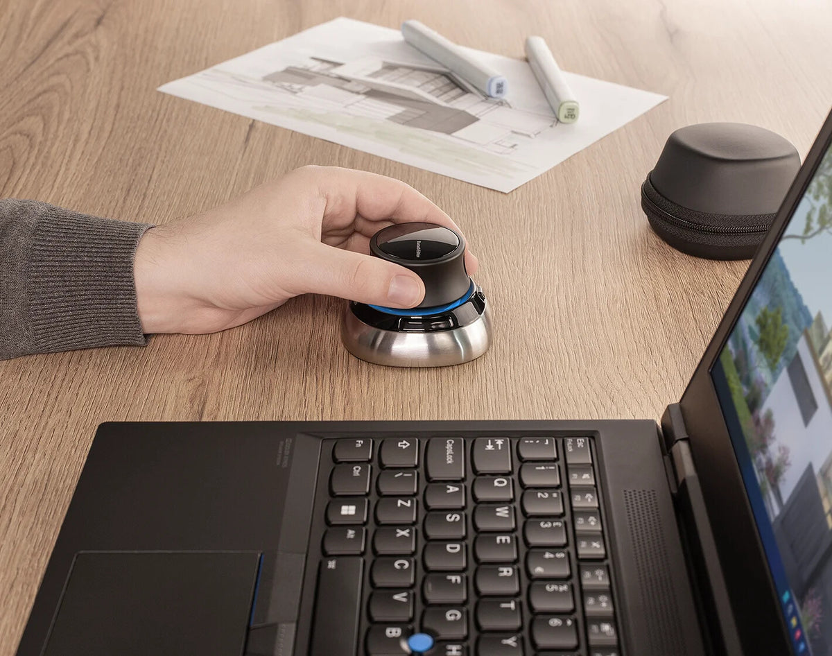 3Dconnexion SpaceMouse mouse Office Ambidextrous RF Wireless + Bluetooth + USB Type-A 6DoF
