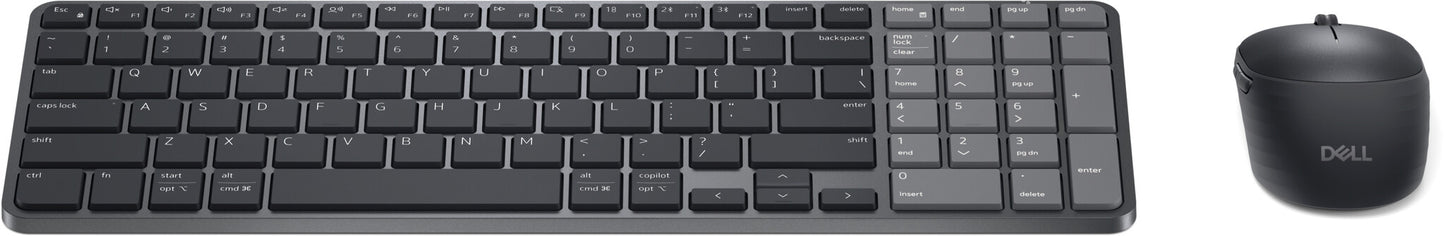 DELL Pro 7 KM746 keyboard Mouse included Universal RF Wireless + Bluetooth QWERTY UK English Graphite