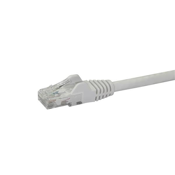 StarTech.com 2m CAT6 Ethernet Cable - White CAT 6 Gigabit Ethernet Wire -250MHz 100W PoE RJ45 UTP Network/Patch Cord Snagless w/Strain Relief Individually Tested