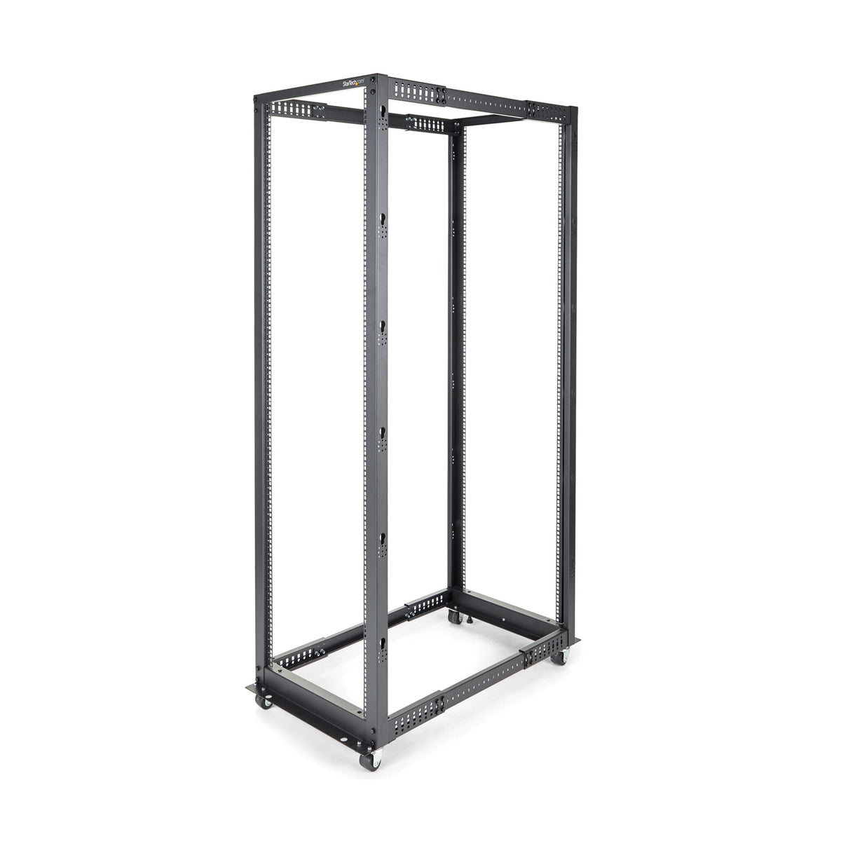 StarTech.com 42U 4-Post Server Rack, 19in Open Frame Rack with 40in (101cm) Mounting Depth and 1323lb (600kg) Weight Capacity, Mobile or Floor Mount IT Rack