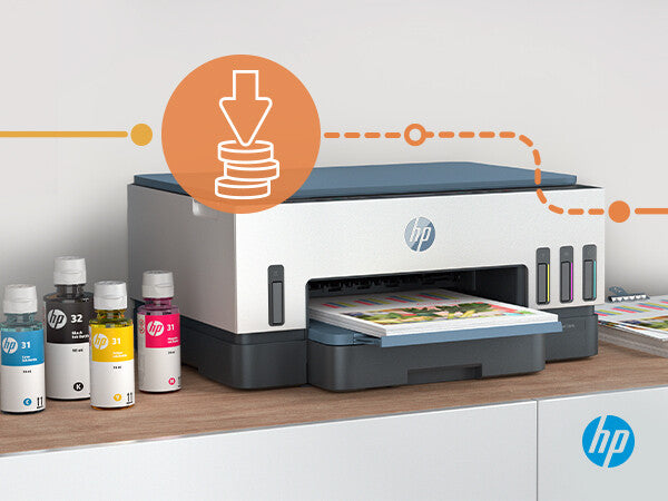 HP Smart Tank 7005 Wireless All-in-One Color Printer, Two-sided printing; Copier, Scanner