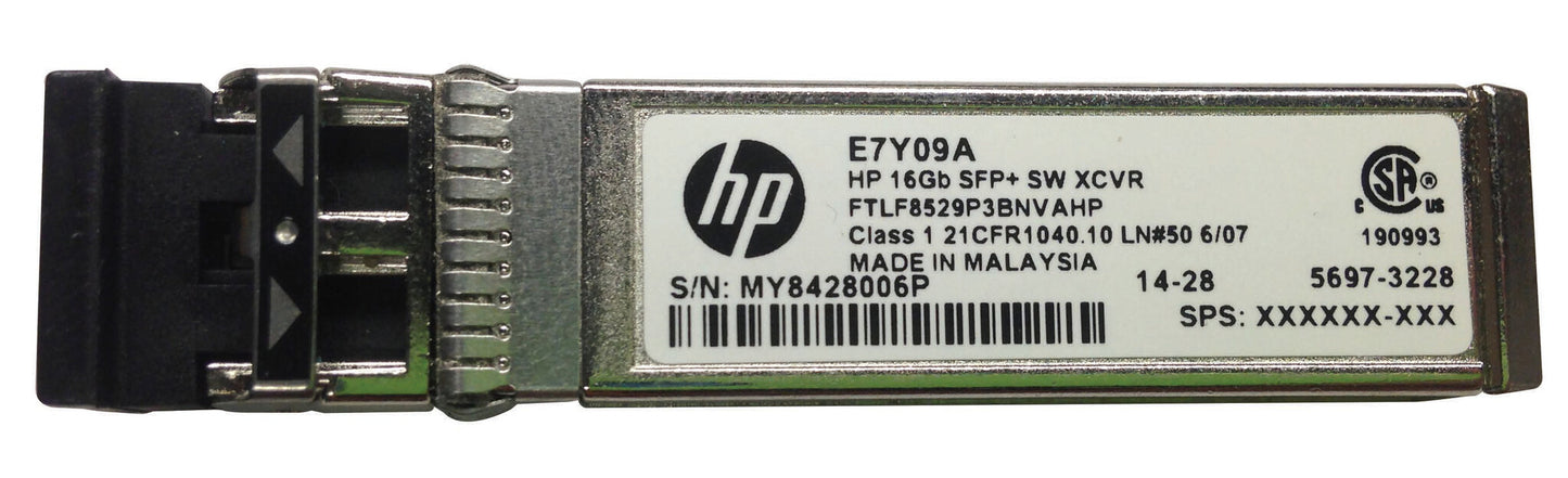 HPE 16GB SFP+ Short Wave 1-pack Extended Temperature Transceiver network transceiver module Fiber optic 16000 Mbit/s SFP+ 850 nm