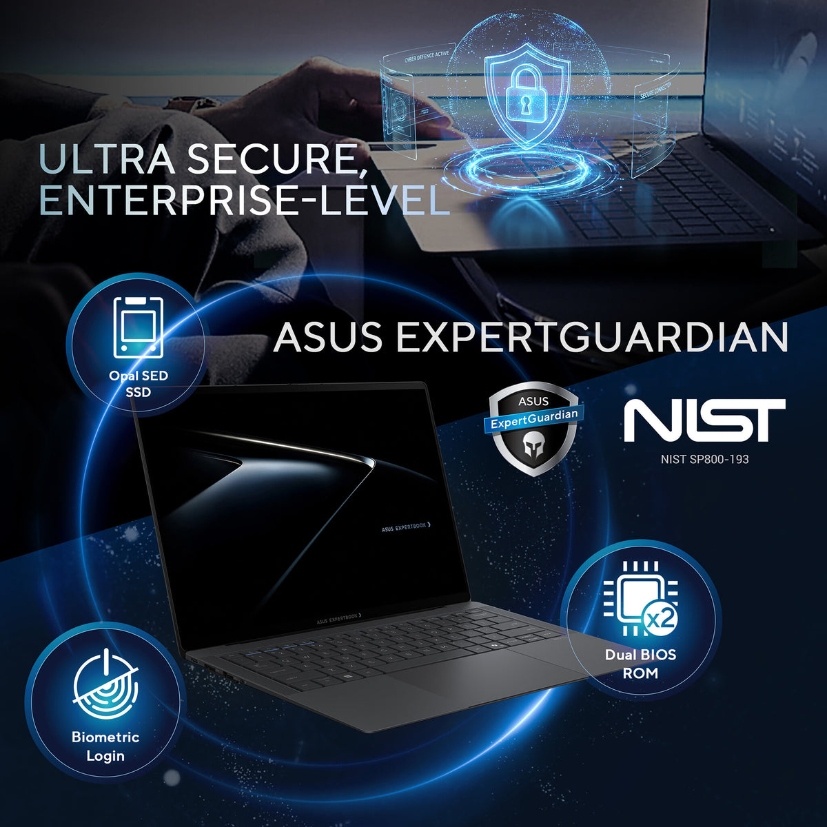 ASUS ExpertBook Ultra B9406CA-GX931X Copilot+ PC Intel Core Ultra X9 388H Laptop 35.6 cm (14") Touchscreen WQXGA+ 32 GB LPDDR5x-SDRAM 1 TB SSD Wi-Fi 7 (802.11be) Windows 11 Pro Grey QWERTY UK English