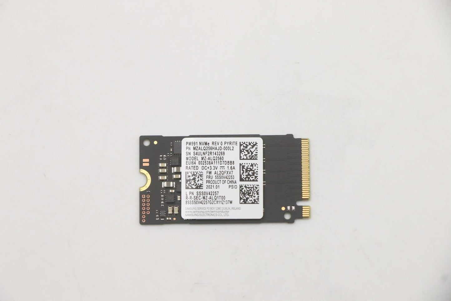 Lenovo 5SS0V42253 internal solid state drive 256 GB M.2 PCI Express