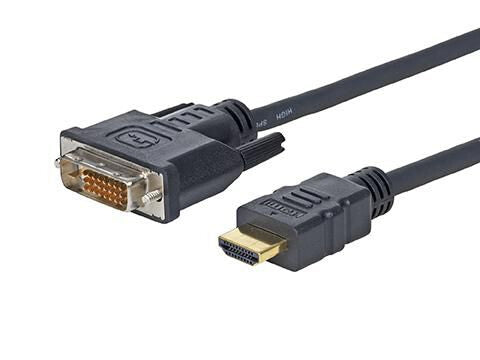 Vivolink PROHDMIDVI3 video cable adapter 3 m HDMI Type A (Standard) DVI-D Black